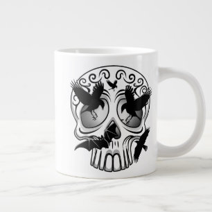 Skull Halloween Dekorative Calaveras Jumbo-Tasse
