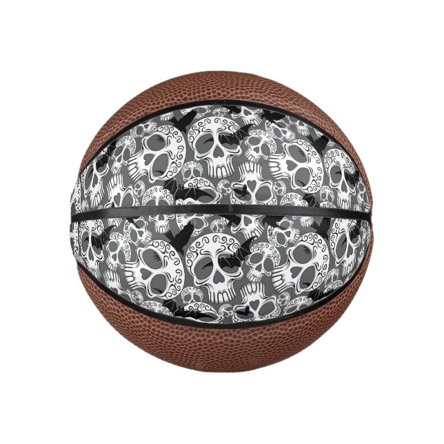 Skull Halloween Dekorative Calaveras Mini Basketball (Vorderseite)