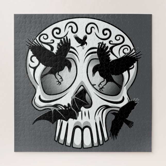 Skull Halloween Dekorative Calaveras Puzzle (Vertikal)
