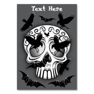 Skull Halloween Dekorative Calaveras Tischnummer