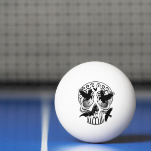 Skull Halloween Dekorative Calaveras Tischtennisball