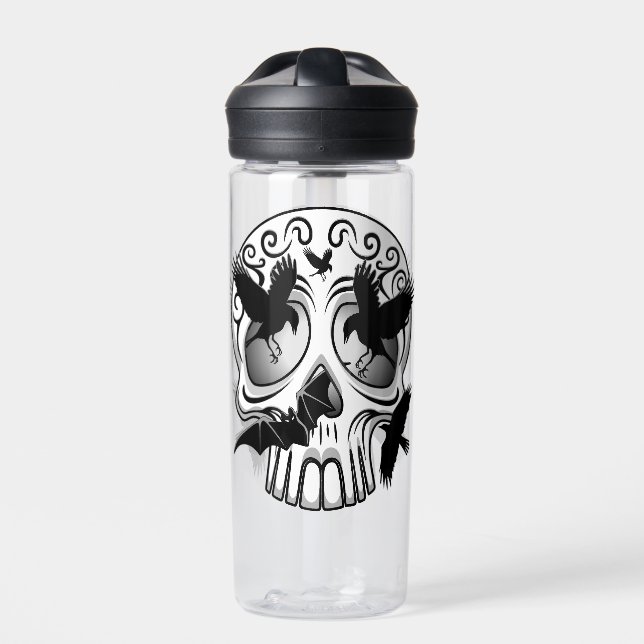 Skull Halloween Dekorative Calaveras Trinkflasche (Vorderseite)