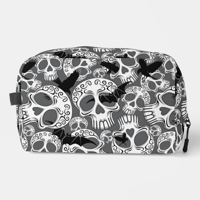 Skull Halloween Dekorative Calaveras Waschbeutel (Vorderseite)