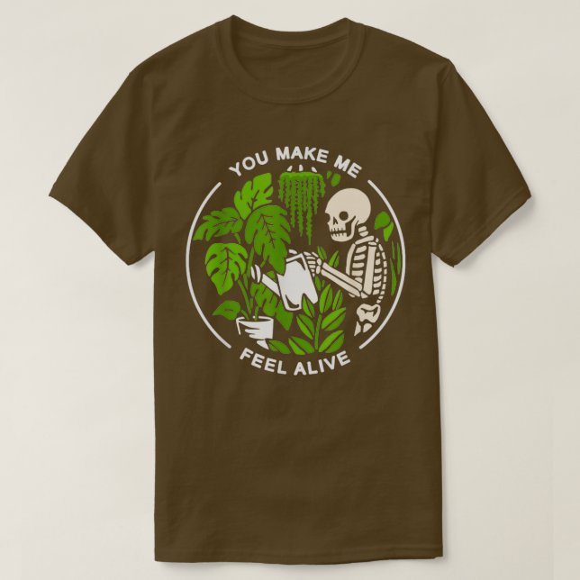 Skull Halloween, du bringst mich zu einem lebendig T-Shirt (Design vorne)