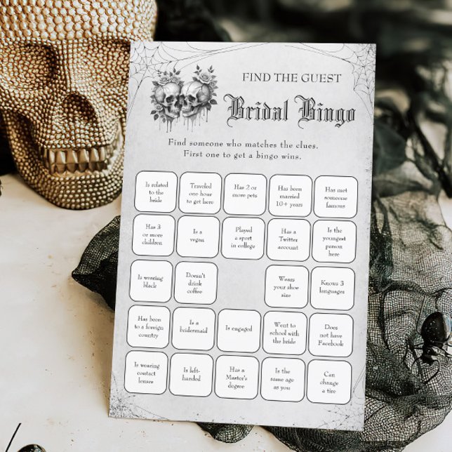 Skull Halloween Finde das Bridal Bingo Game (Von Creator hochgeladen)