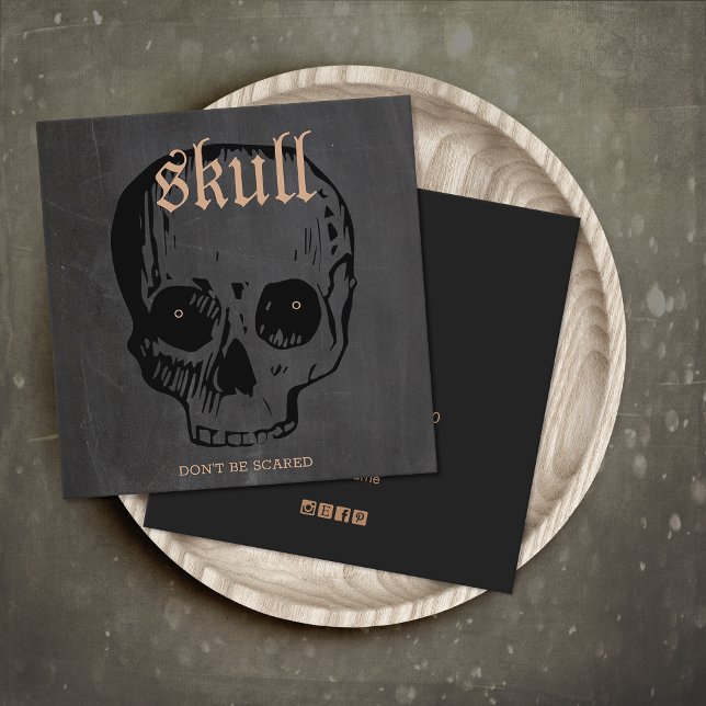 Skull Halloween Gestüt Ed Display Card (Von Creator hochgeladen)