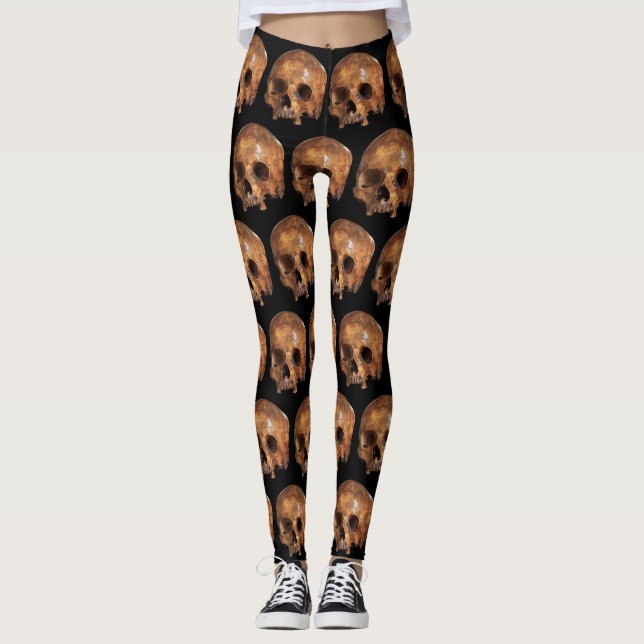 Skull Halloween Leggings (Vorderseite)