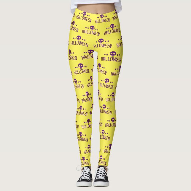 Skull Halloween Leggings (Vorderseite)