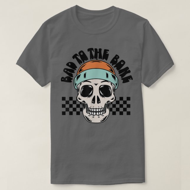 Skull Halloween Motorrad-Party Funny Hallo T-Shirt (Design vorne)