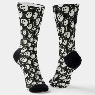 Skull Halloween Nahtloses Muster Socken