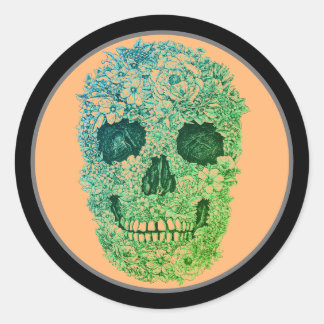 SKULL HALLOWEEN TAG DES TOTEN STICKERS