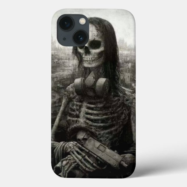 Skull Haloween Case-Mate iPhone Hülle (Rückseite)