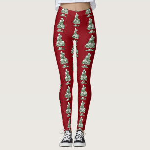 skull hässlichen Weihnachtsbaum Skelett gotisch Leggings