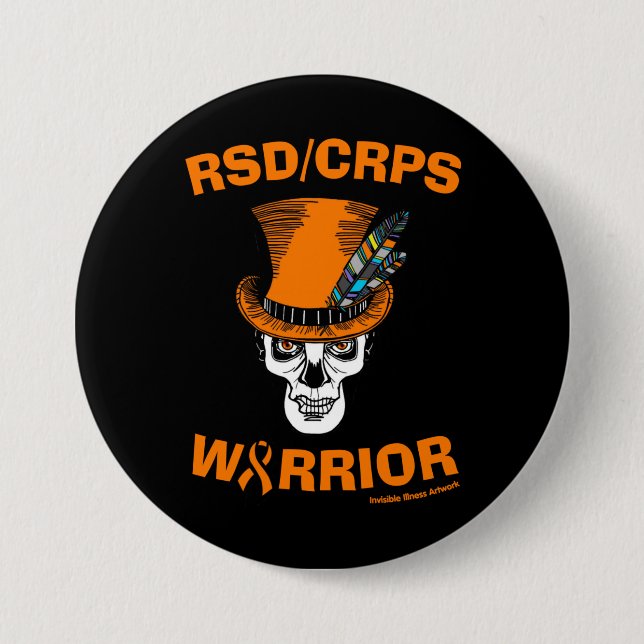 Skull/Hat...RSD/CRPS-Taste Button (Vorderseite)
