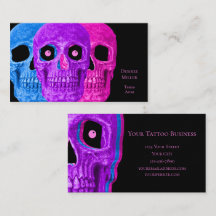Skull Head Funny Colorful Gothic Black Pop Art