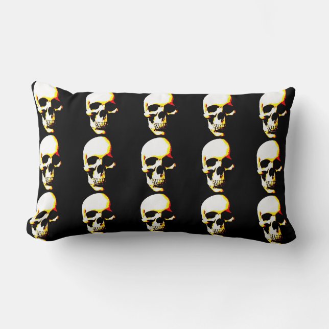 Skull Heavy Metal Fantasy Art Lendenkissen (Vorderseite)