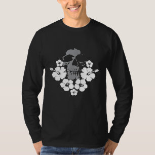 Skull-Hibiskus hawaii aloha Surf-Flair T-Shirt