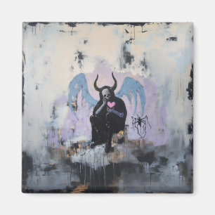 Skull Horns Spider Herz Magische Hexe Kunst Magnet