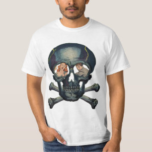 Skull Horror Comic Art T-Shirt
