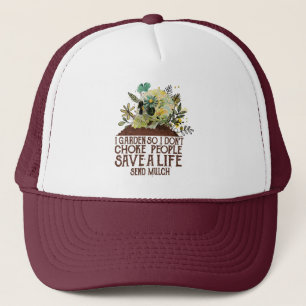 Skull I Garden, also ersticke ich nicht Menschen, Truckerkappe