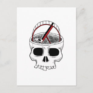 Skull-Idiot Postkarte