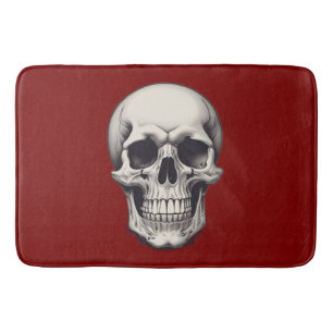 Skull Illustration Badematte