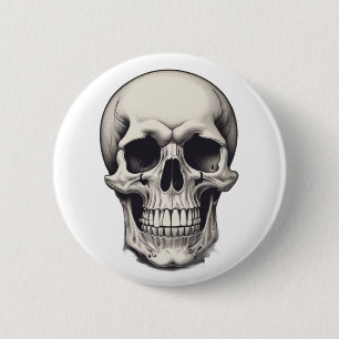 Skull Illustration Button