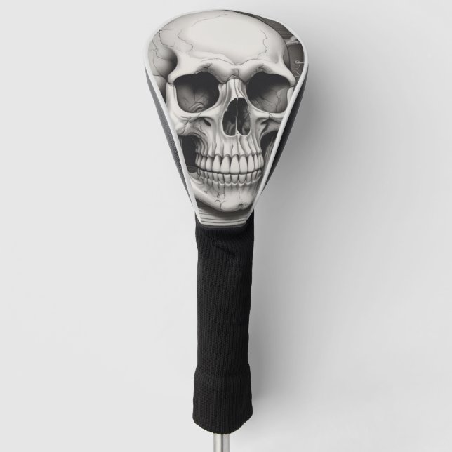 Skull Illustration Golf Headcover (Vorderseite)