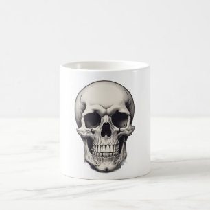 Skull Illustration Kaffeetasse