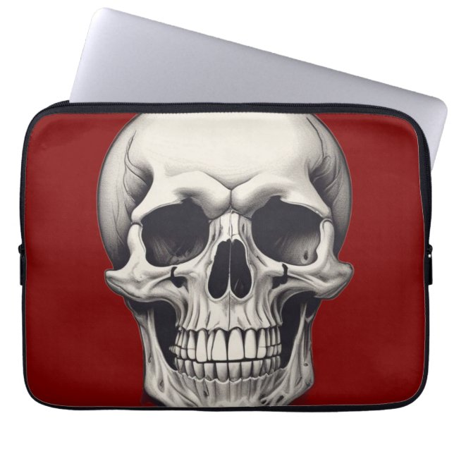 Skull Illustration Laptopschutzhülle (Vorderseite)