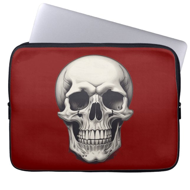 Skull Illustration Laptopschutzhülle (Vorderseite)
