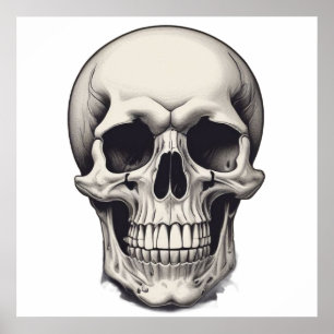 Skull Illustration Poster