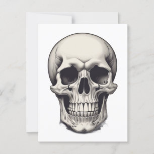 Skull Illustration Postkarte