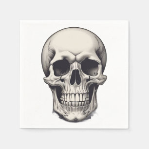 Skull Illustration Serviette