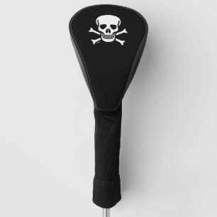 Skull in Bones Black Golf Club Fahrer Abdeckung Headcover