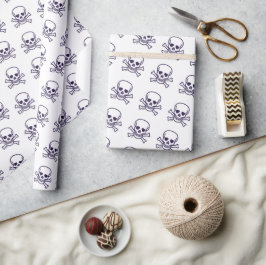 Skull in Knochen, mattes Packpapier