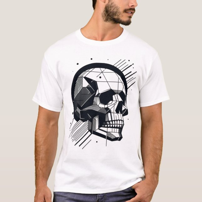 Skull in verschiedenen Stilen 02 T-Shirt (Vorderseite)