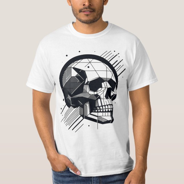 Skull in verschiedenen Stilen 04 T-Shirt (Vorderseite)