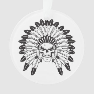 Skull Indianer Ornament