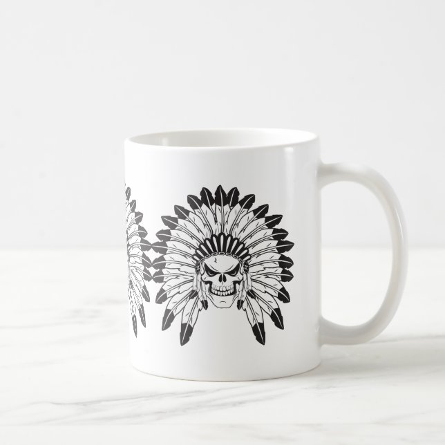 Skull Indianer Tasse (Rechts)