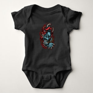 Skull Japanisch Baby Strampler