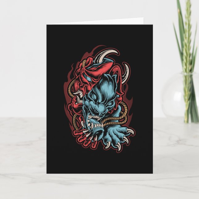 Skull Japanisch Karte (Vorderseite)