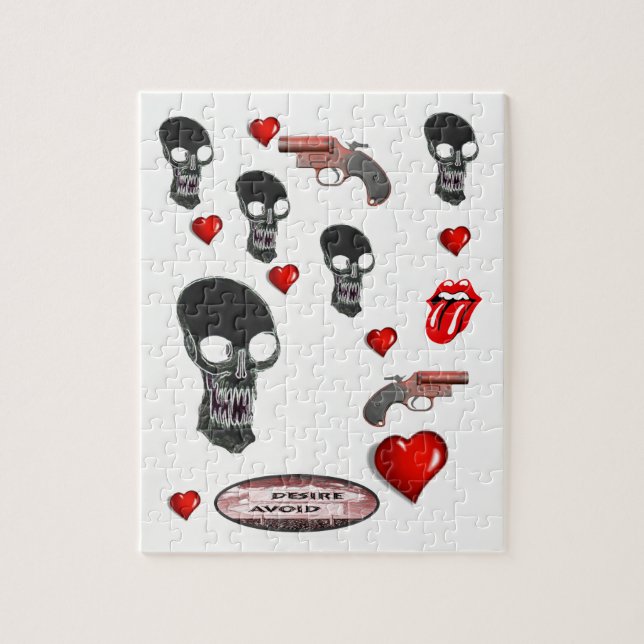 Skull Jigsaw Puzzle (Vertikal)