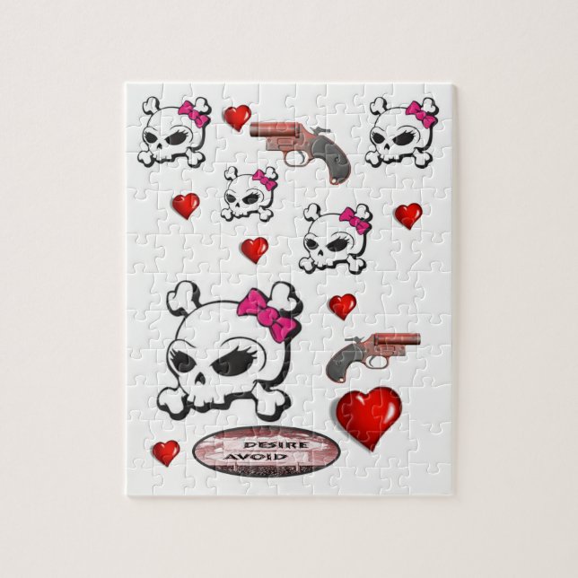 Skull Jigsaw Puzzle (Vertikal)