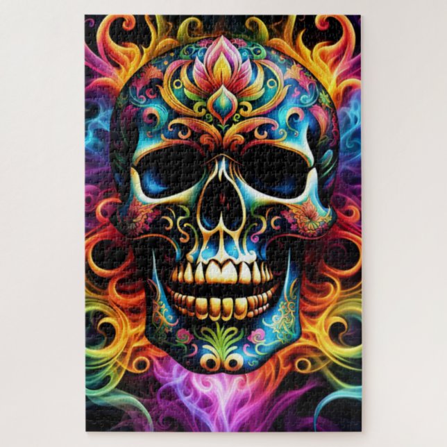 Skull Jigsaw Puzzle (Vertikal)