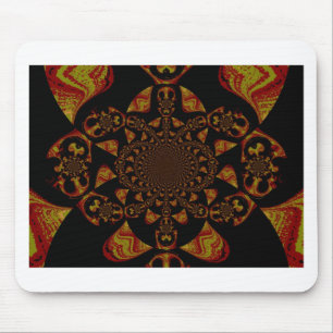 Skull Kaleidoskop Art Print Mousepad