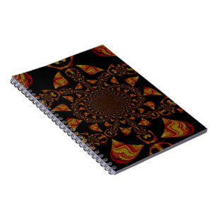 Skull Kaleidoskop Art Print Notizblock
