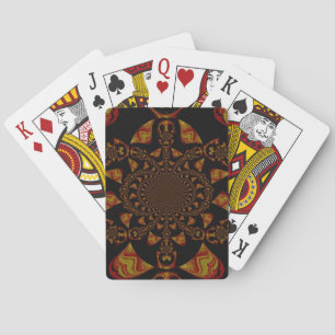 Skull Kaleidoskop Art Print Spielkarten