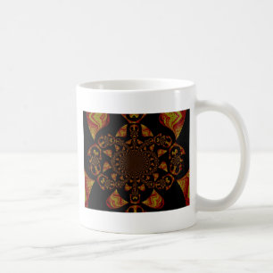 Skull Kaleidoskop Art Print Tasse
