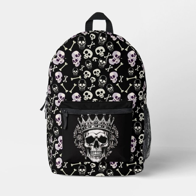 Skull King Bedruckter Rucksack (Vorderseite)